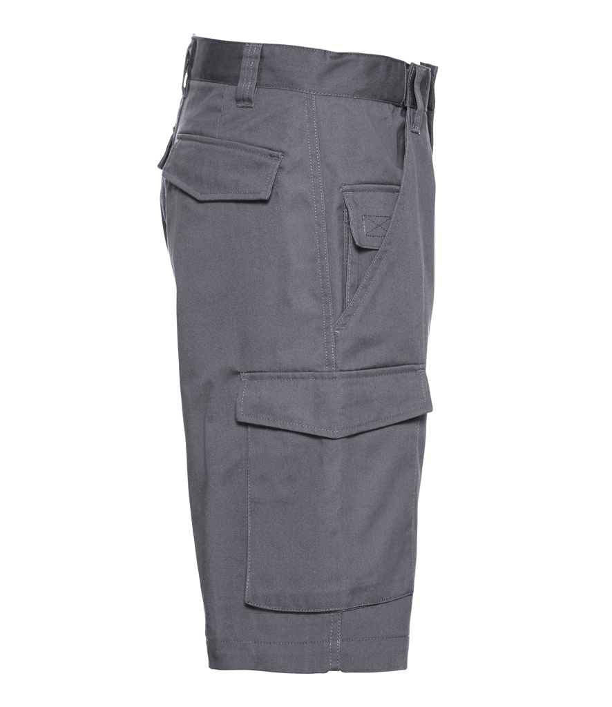 Russell Workwear Poly/Cotton Shorts | Convoy Grey