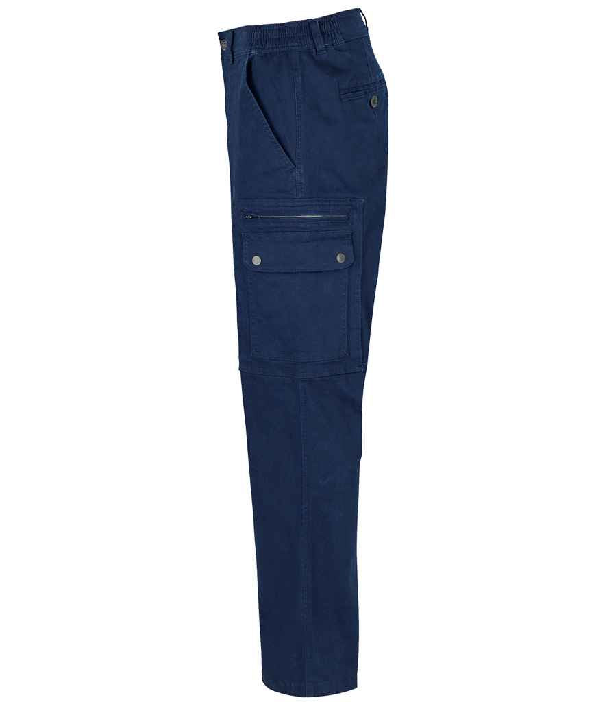 SOL'S Docker Stretch Cargo Trousers | Navy