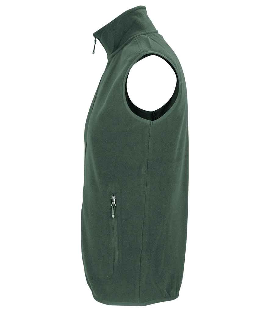 SOL'S Unisex Factor Recycled Micro Fleece Bodywarmer | Forest Green