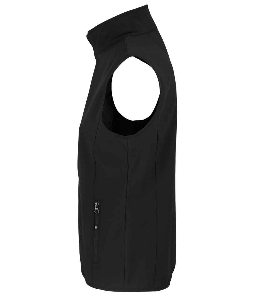 SOL'S Ladies Falcon Recycled Soft Shell Bodywarmer | Black