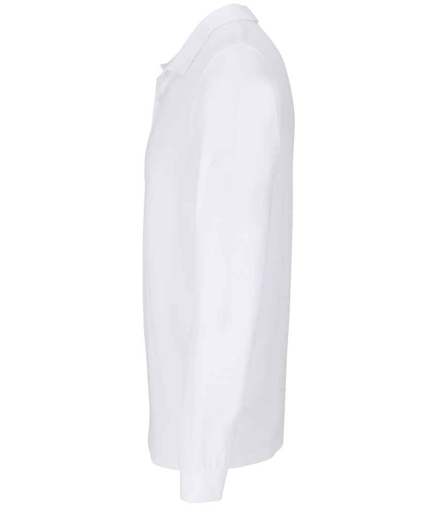 SOL'S Unisex Planet Long Sleeve Piqué Polo Shirt | White