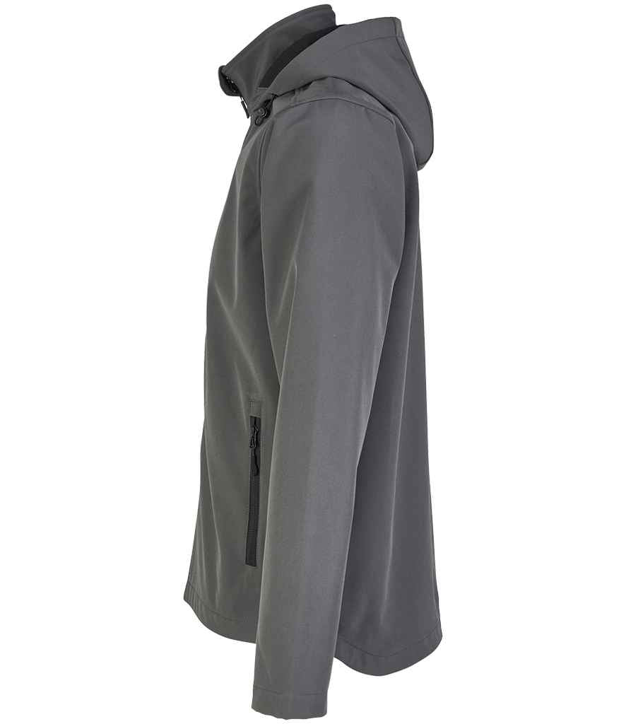 SOL'S Race Hooded Soft Shell Jacket | Charcoal