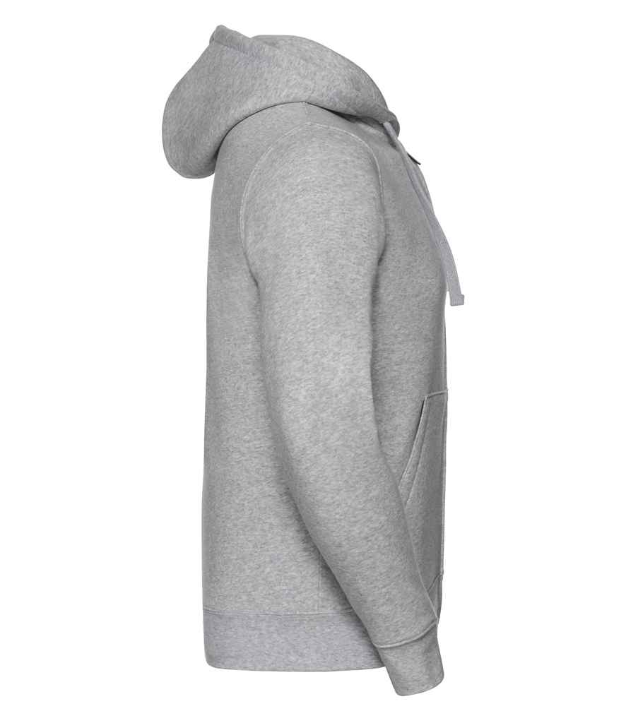 Russell Authentic Zip Hooded Sweatshirt | Light Oxford