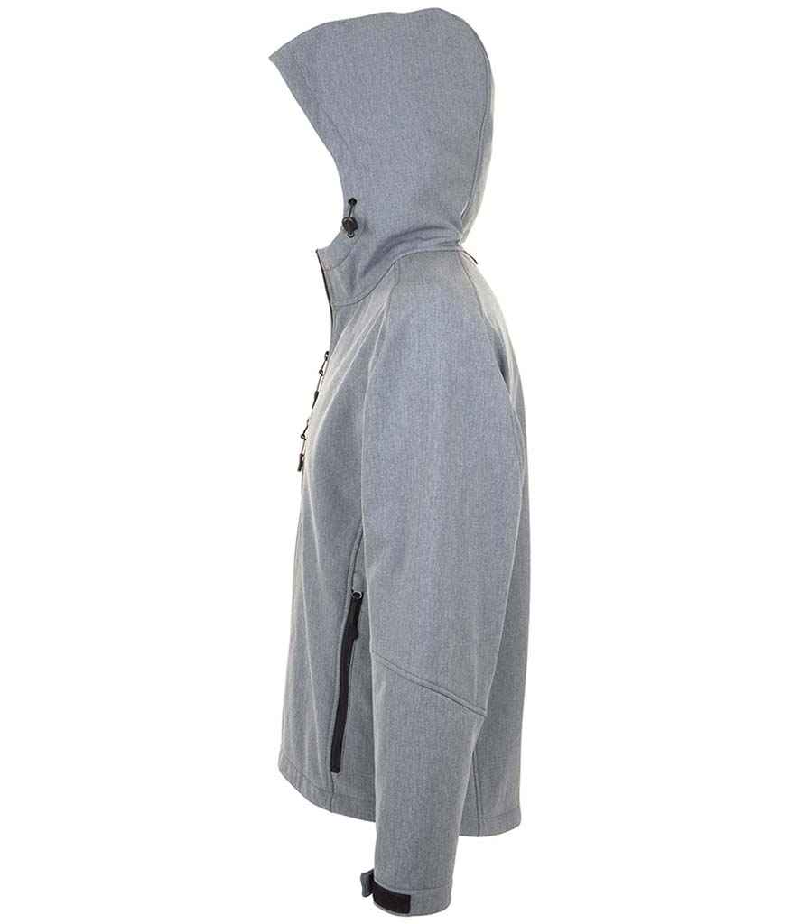 SOL'S Replay Hooded Soft Shell Jacket | Grey Marl