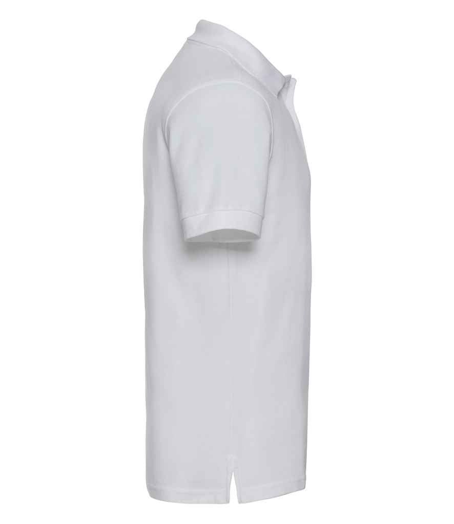 Russell Ultimate Cotton Piqué Polo Shirt | White