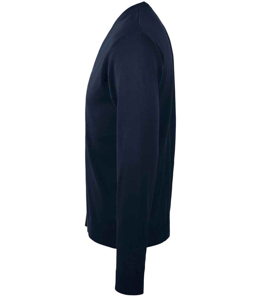 SOL'S Golden Cotton Acrylic V Neck Cardigan | Navy