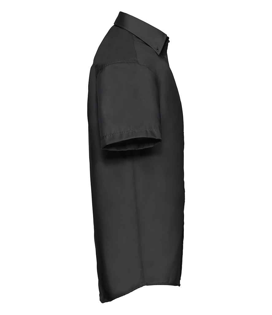Russell Collection Short Sleeve Ultimate Non-Iron Shirt | Black