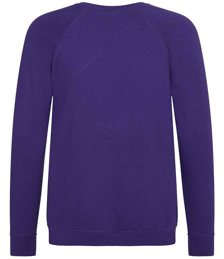 AWDis Academy Kids Raglan Sweatshirt | Purple