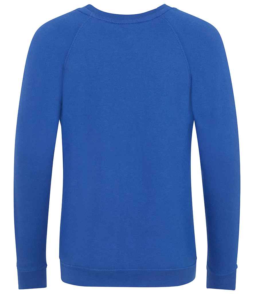 AWDis Academy Kids Raglan Sweatshirt | Royal Blue