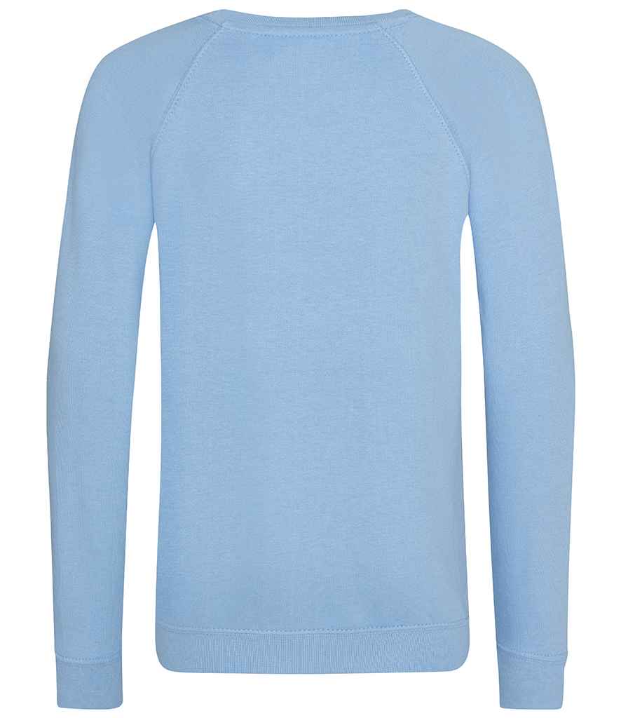 AWDis Academy Kids Raglan Sweatshirt | Sky Blue