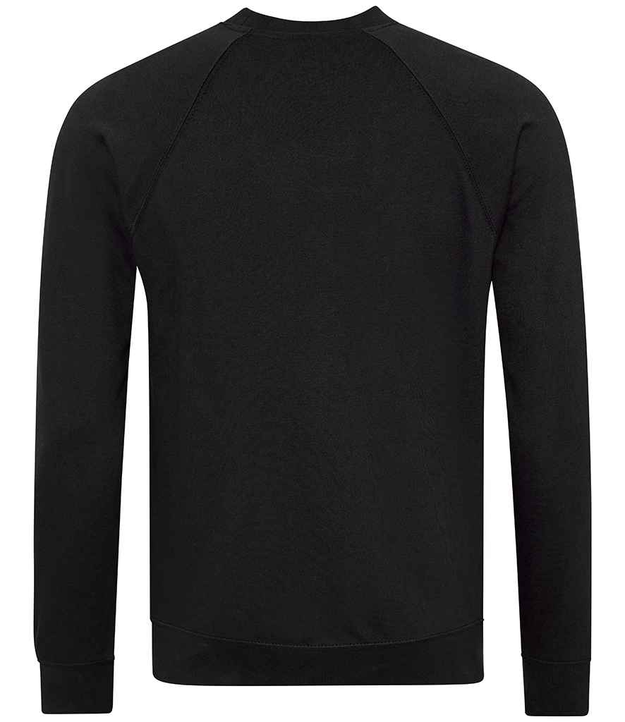 AWDis Academy Senior Raglan Sweatshirt | Black