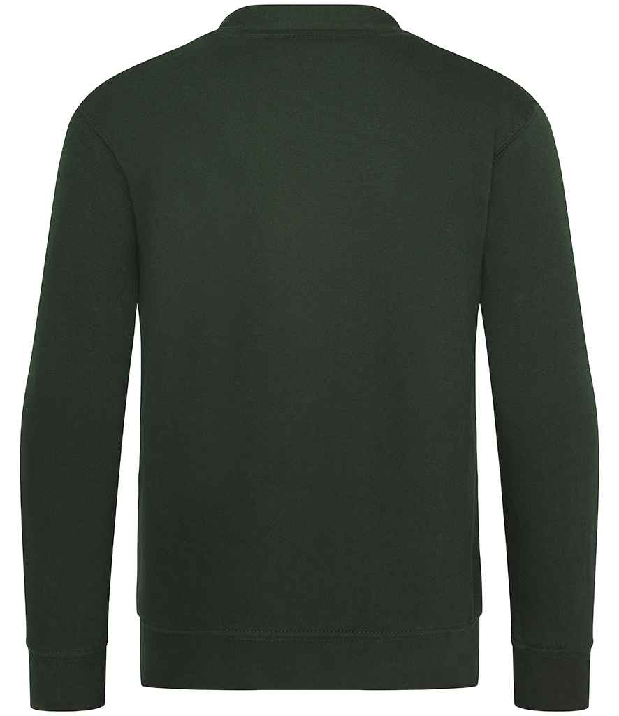 AWDis Academy Kids Sweat Cardigan | Green