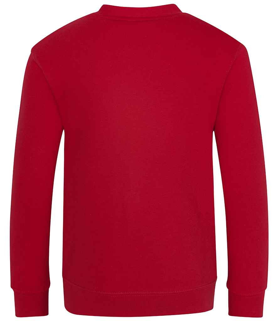 AWDis Academy Kids Sweat Cardigan | Red