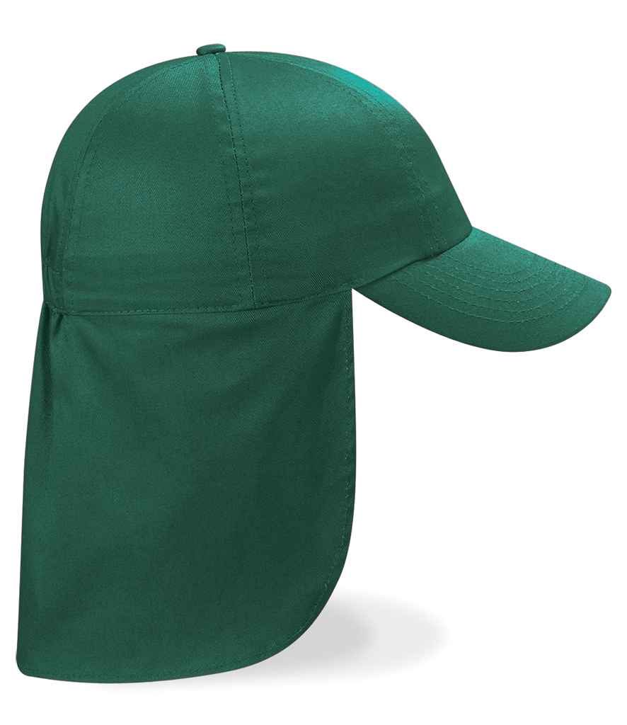 Beechfield Kids Legionnaire Style Cap | Bottle Green