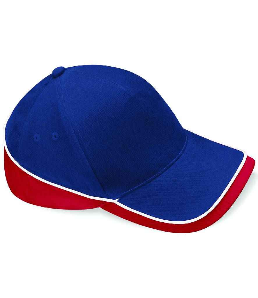 Beechfield Teamwear Competition Cap | French Navy/Classic Red/White