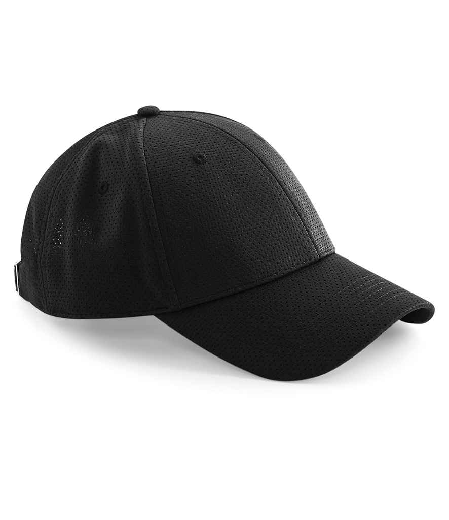 Beechfield Air Mesh 6 Panel Cap | Black