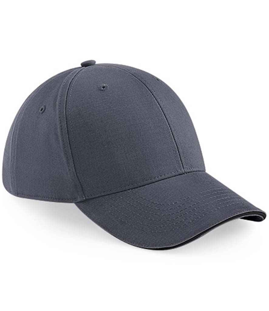 Beechfield Athleisure 6 Panel Cap | Graphite Grey/Black