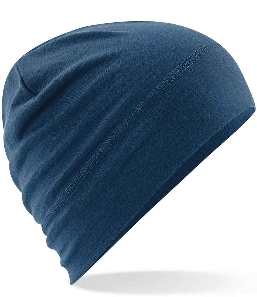 Beechfield Merino Beanie | Steel Blue