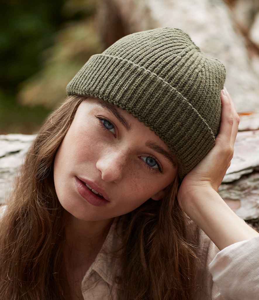 Beechfield Recycled Harbour Beanie | Olive Green