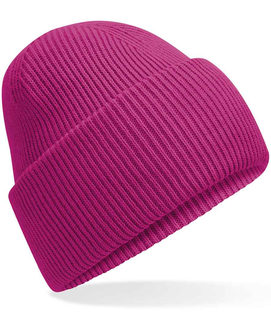 Beechfield Classic Engineered Deep Cuffed Beanie | Festival Fuchsia