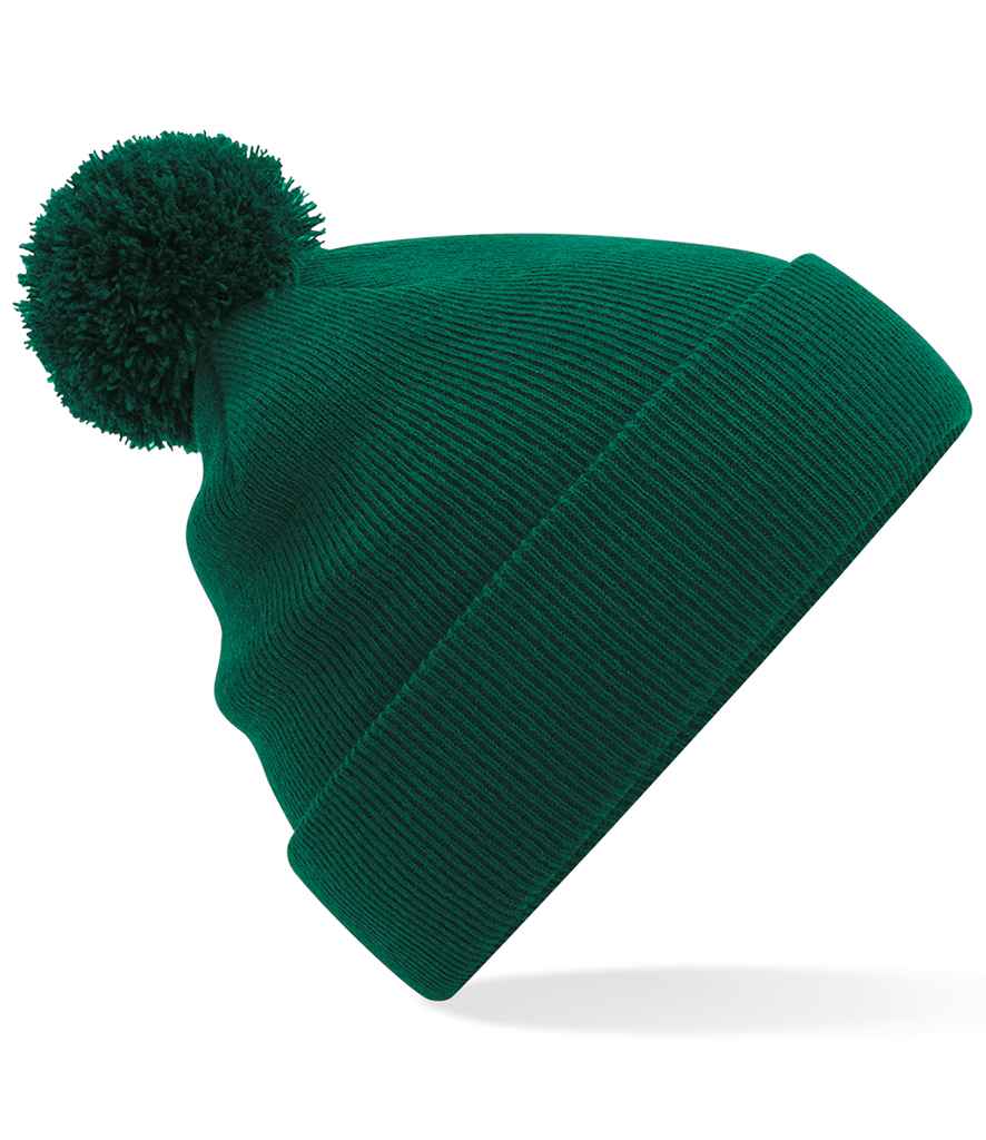 Beechfield Original Pom Pom Beanie | Bottle Green