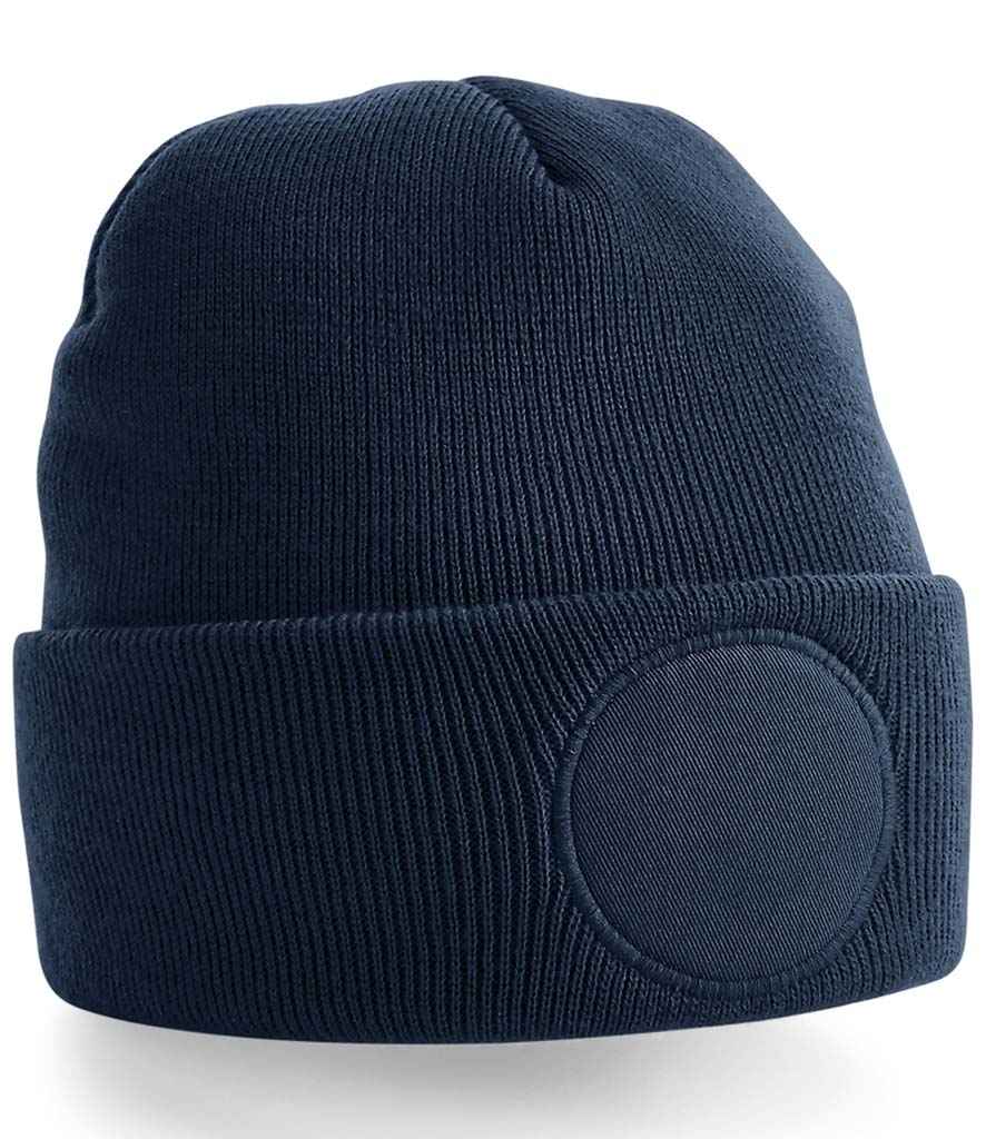 Beechfield Circular Patch Beanie | French Navy