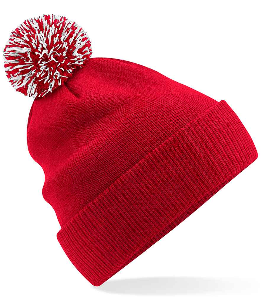 Beechfield Recycled Snowstar® Beanie | Classic Red/White