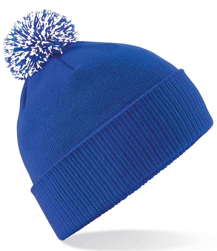 Beechfield Snowstar® Beanie | Bright Royal/White