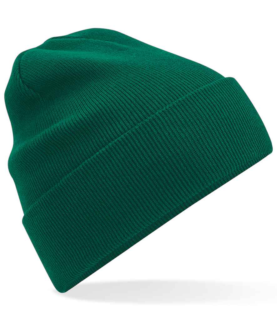Beechfield Organic Cotton Original Cuffed Beanie | Bottle Green