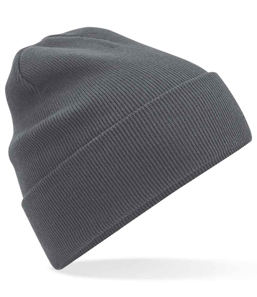 Beechfield Organic Cotton Original Cuffed Beanie | Graphite Grey