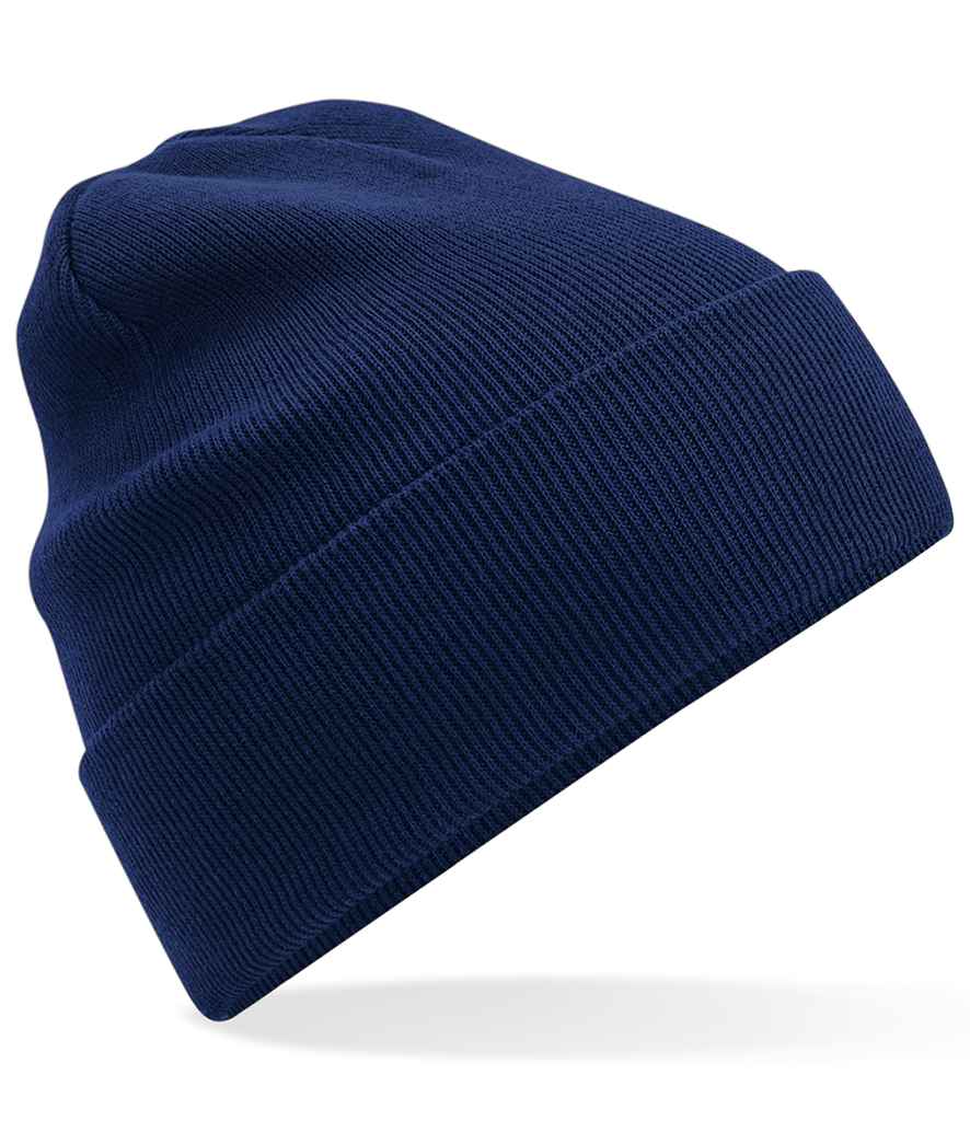 Beechfield Organic Cotton Original Cuffed Beanie | Oxford Navy