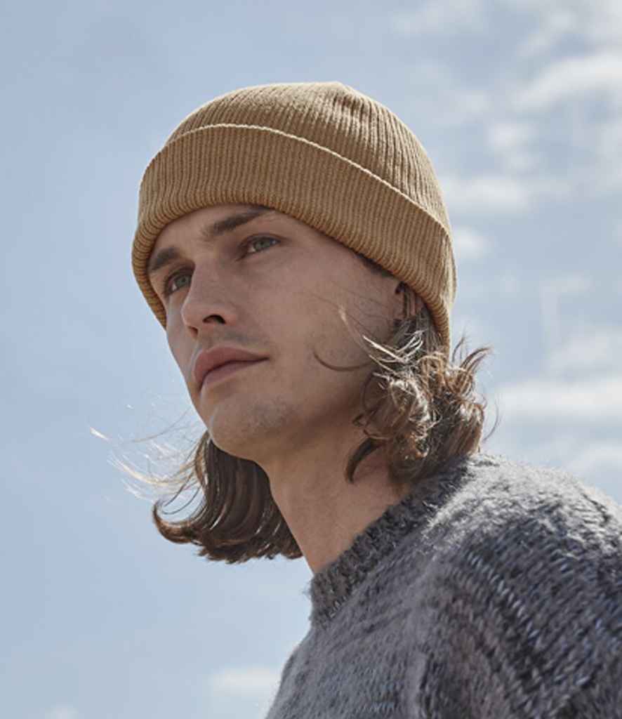 Beechfield Organic Cotton Beanie | Biscuit