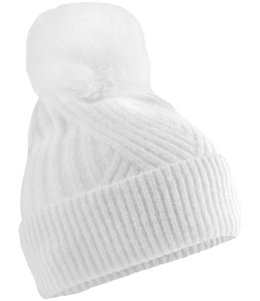 Beechfield Snow Luxe Beanie | White