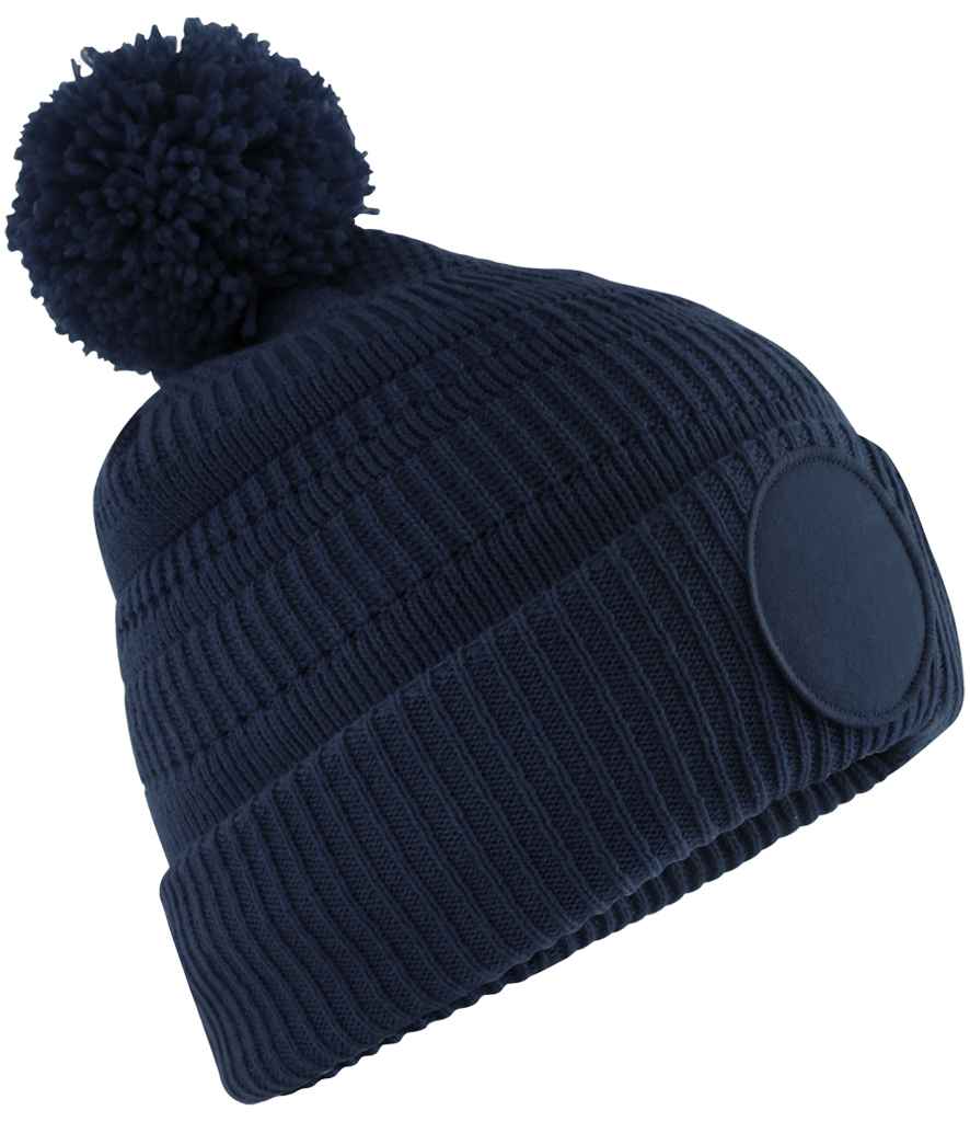Beechfield Fan Patch Beanie | French Navy