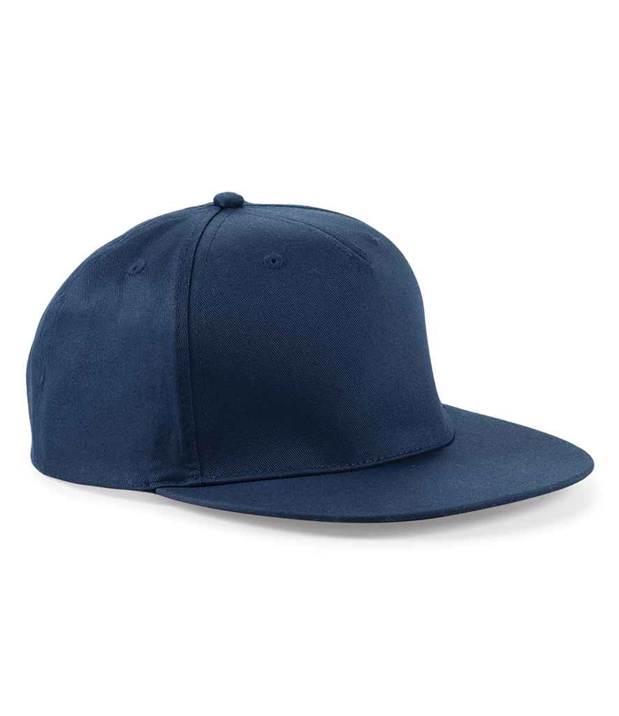 Beechfield 5 Panel Snapback Rapper Cap | French Navy