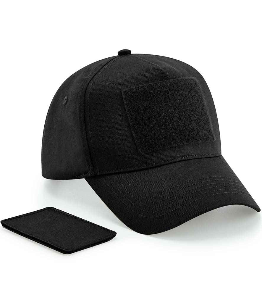 Beechfield Removable Patch 5 Panel Cap | Black