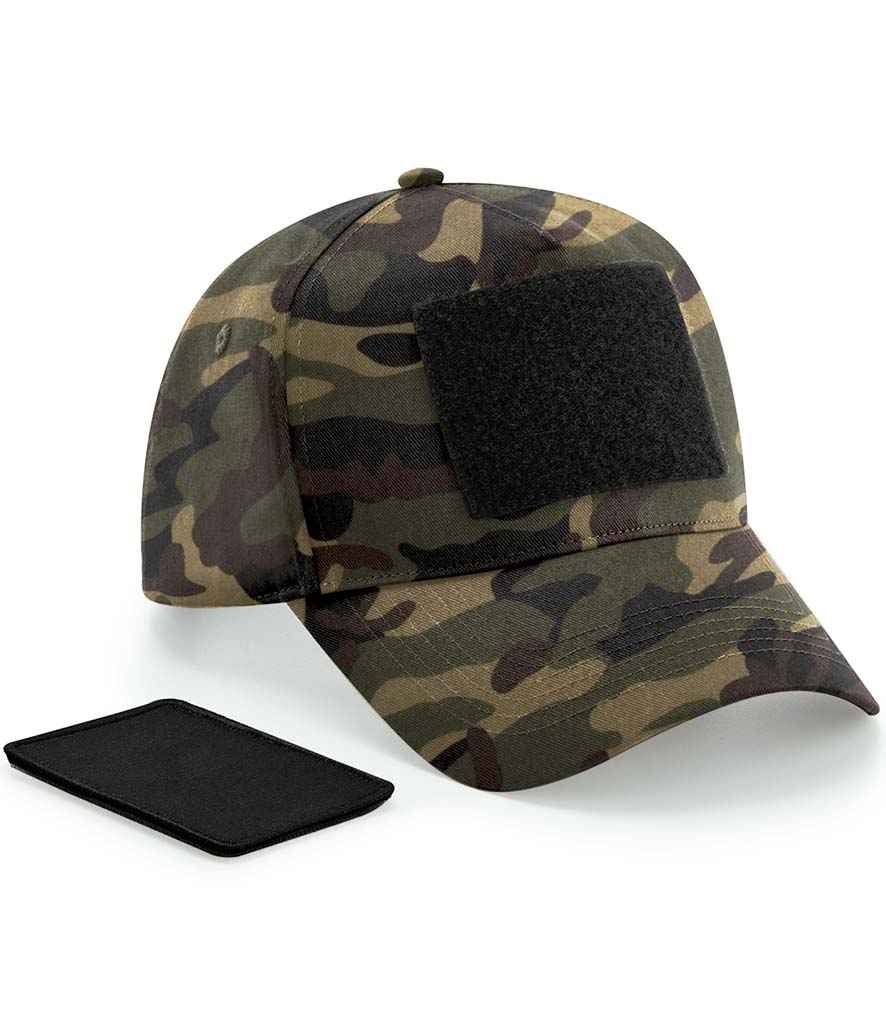 Beechfield Removable Patch 5 Panel Cap | Jungle Camo