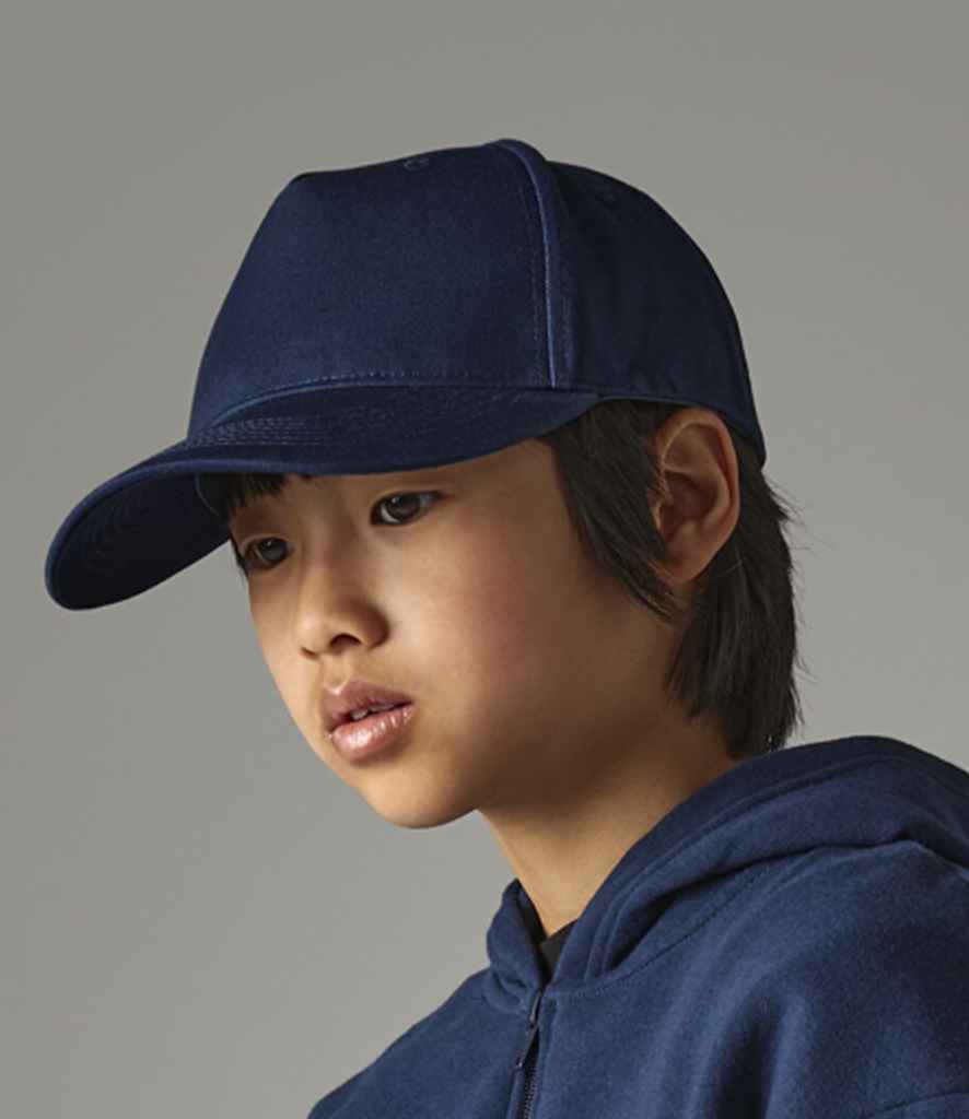 Beechfield Kids Organic Cotton 5 Panel Cap | Navy