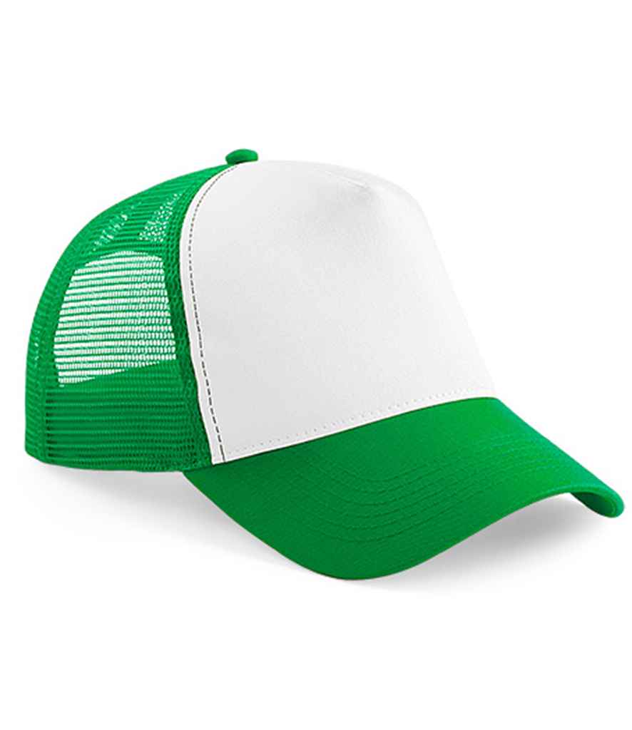 Beechfield Snapback Trucker Cap | Pure Green/White