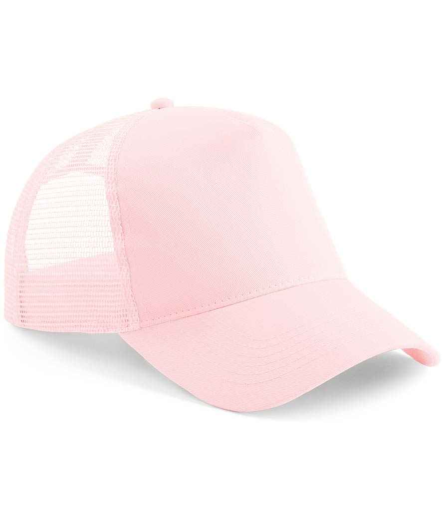 Beechfield Snapback Trucker Cap | Pastel Pink/Pastel Pink