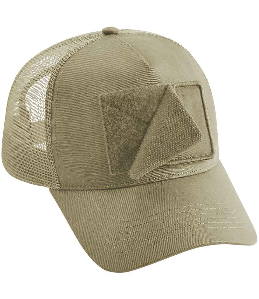 Beechfield Patch Snapback Trucker Cap | Desert Sand