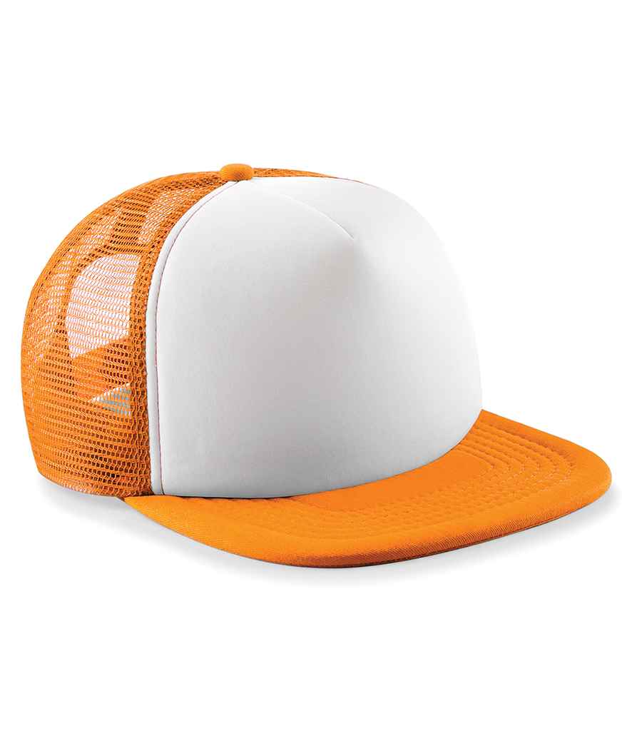 Beechfield Vintage Snapback Trucker Cap | Orange/White