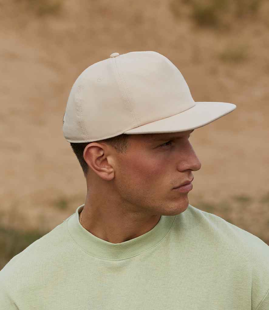 Beechfield Organic Cotton Unstructured 5 Panel Cap | Sand