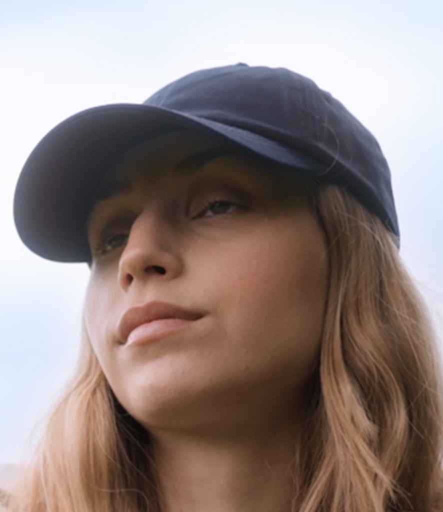 Beechfield Organic Cotton 6 Panel Dad Cap | Navy