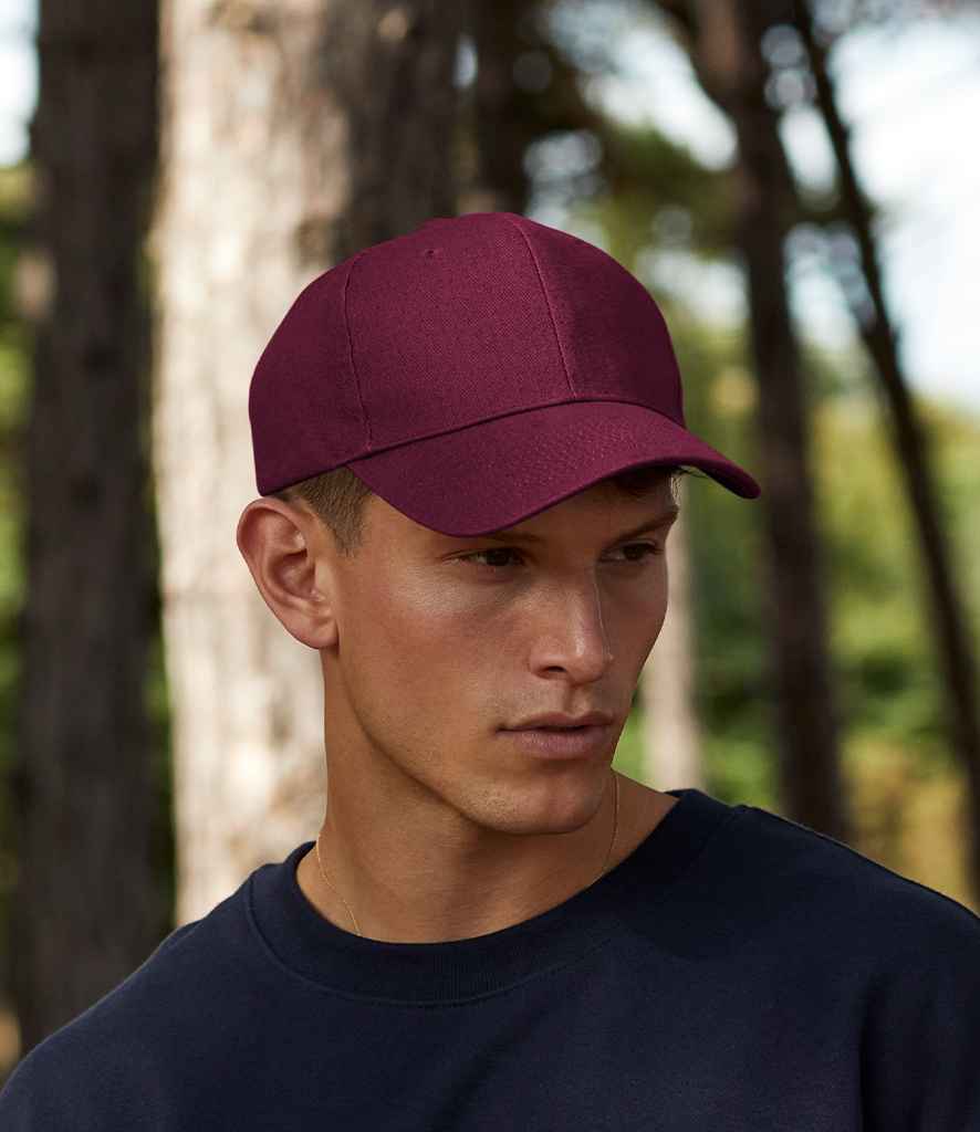 Beechfield Pro-Style Heavy Brushed Cotton Cap | Burgundy