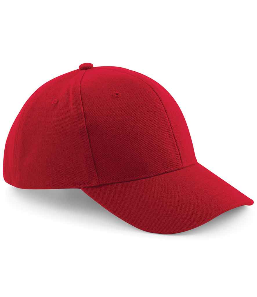 Beechfield Pro-Style Heavy Brushed Cotton Cap | Classic Red