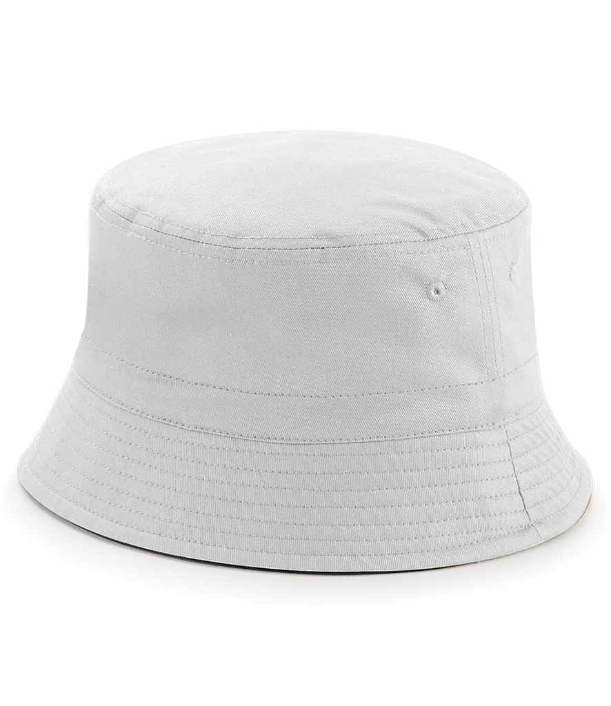 Beechfield Reversible Bucket Hat | Black/Light Grey
