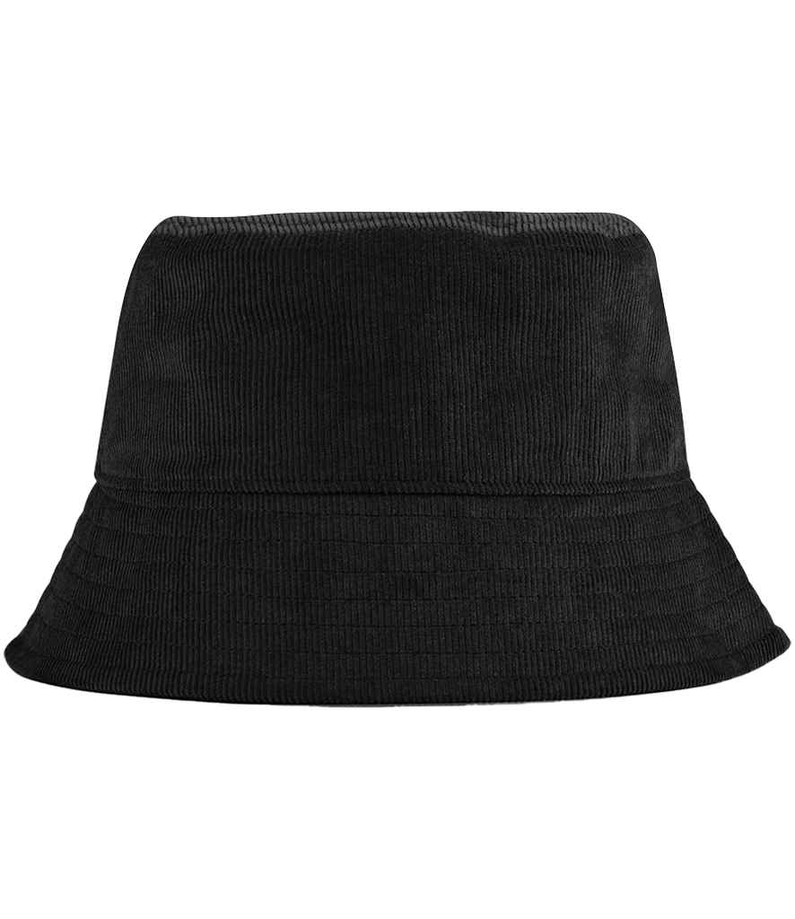 Beechfield EarthAware® Organic Cord Bucket Hat | Black