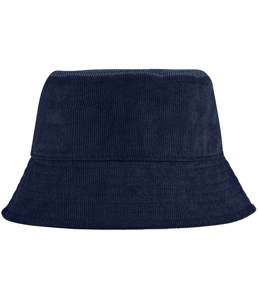 Beechfield EarthAware® Organic Cord Bucket Hat | Oxford Navy
