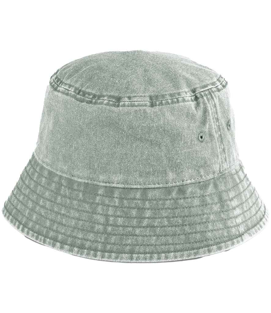 Beechfield Junior Vintage Bucket Hat | Vintage Sage Green